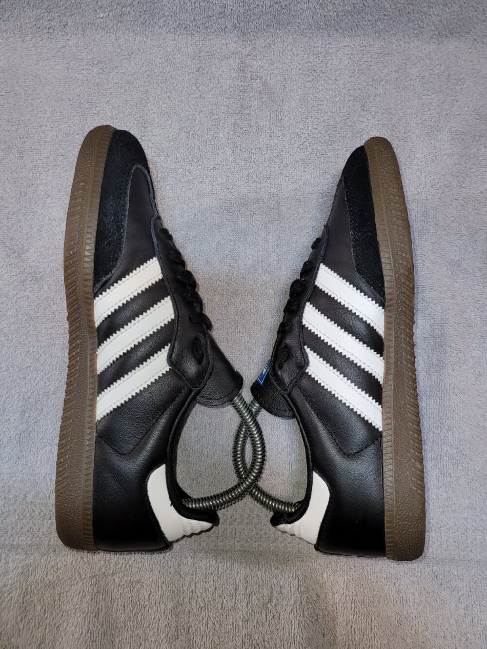 Adidas Samba OG Black Clear Granite Women's Leather Women's Size 6 Shoes IG9031 - Picture 10 of 16